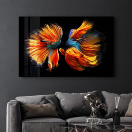 Wallity Pintura Decorativa de Vidrio Templado Multicolor 70 x 110 cm